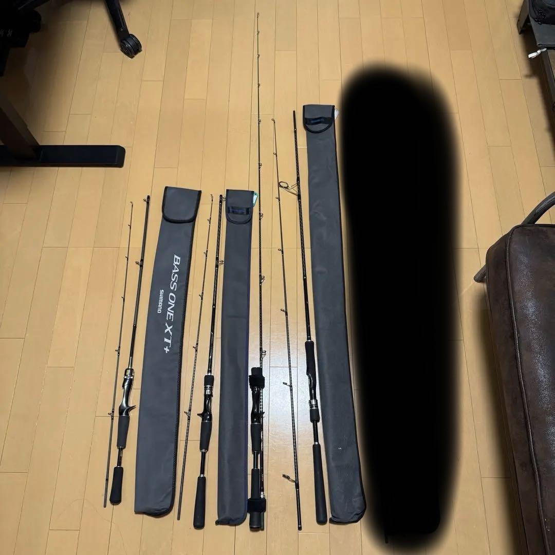 シマノ|ブレニアス エクスチューン、ディアルーナBS、バスワンXT+の4本セット