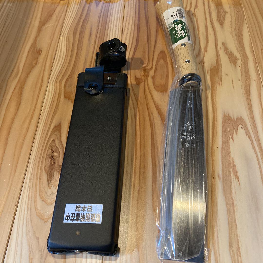 鞘なた　鉈　金典　210mm キャンプ　アウトドア C-5　片刃　日本製