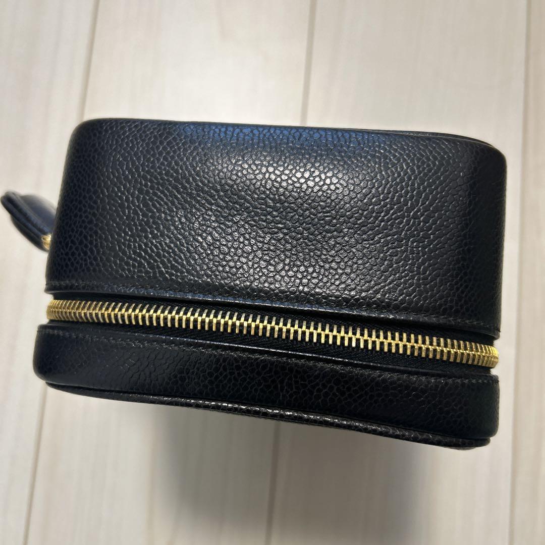 希少！ CHANEL★シャネル ココマーク キャビアスキン バニティバッグ