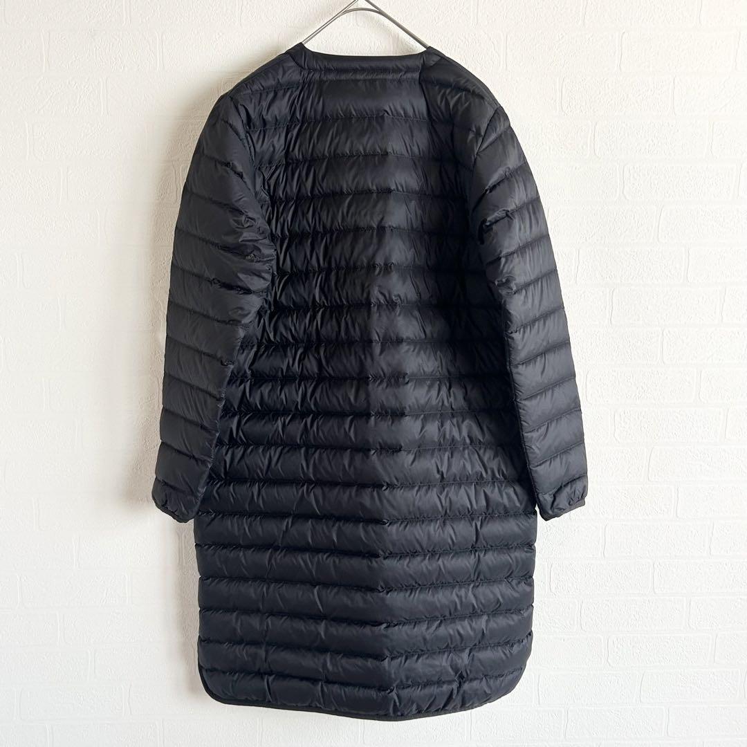 DANTON 黒 インナーダウンロングコート36☆ DANTON インナーダウン ロング ブラック 36