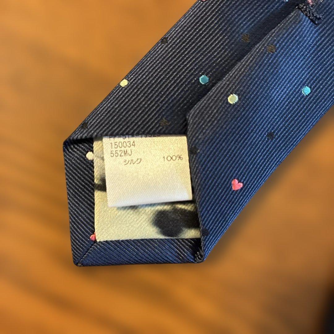 カラフルドット & ハート タイ