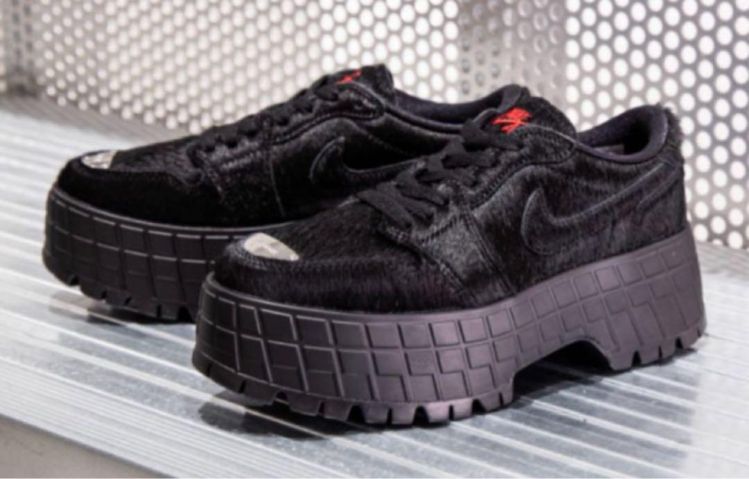 27.5cm相当【新品】エア ジョーダン 1 ブルックリン LOW　黒　ハラコ