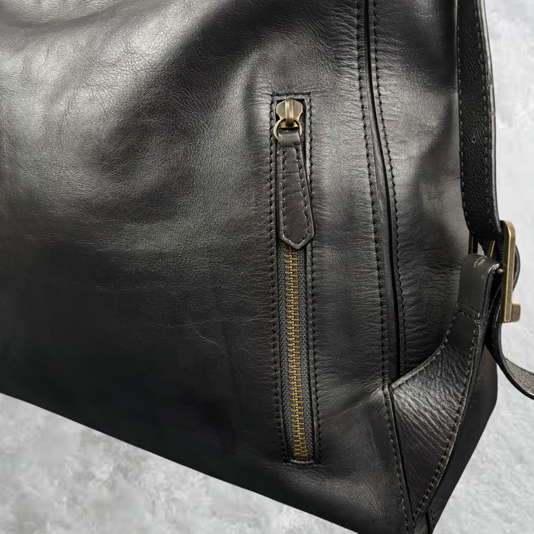 美品✨マザーハウス　ヨゾラ　M ショルダーバッグ　リュック　黒