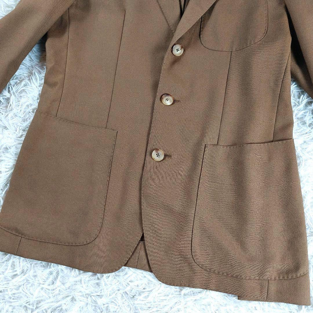 極美品 CARUSO 高級紳士 イタリア製 ウール 段返り テーラードジャケット