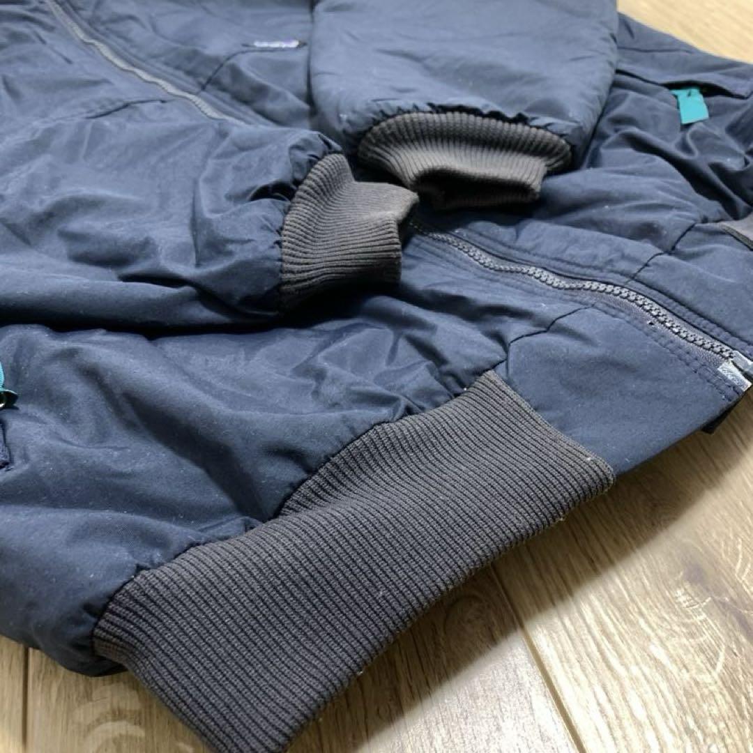 パタゴニア 90s USA製 シェルドシンチラジャケット ネイビー L