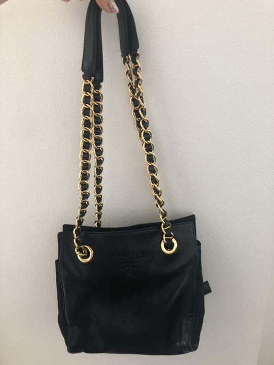 お値下げ対応します チェーンショルダートートバッグ pjk9u-m83318189922 Pradaプラダ 好評再入荷