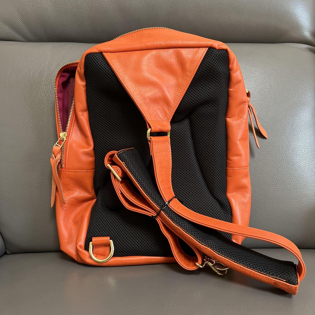 極美品　depoliva ボディバッグ　ショルダーバッグ オレンジ