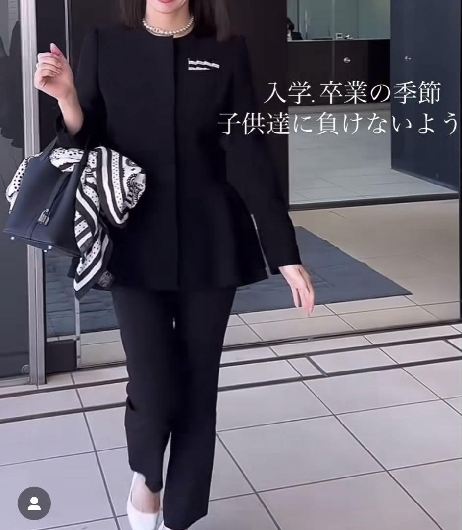 ペプラムジャケット　ボーダーズアットバルコニー