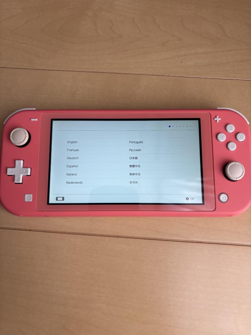 Nintendo Switch Lite ピンク 本体 ACアダプター付き