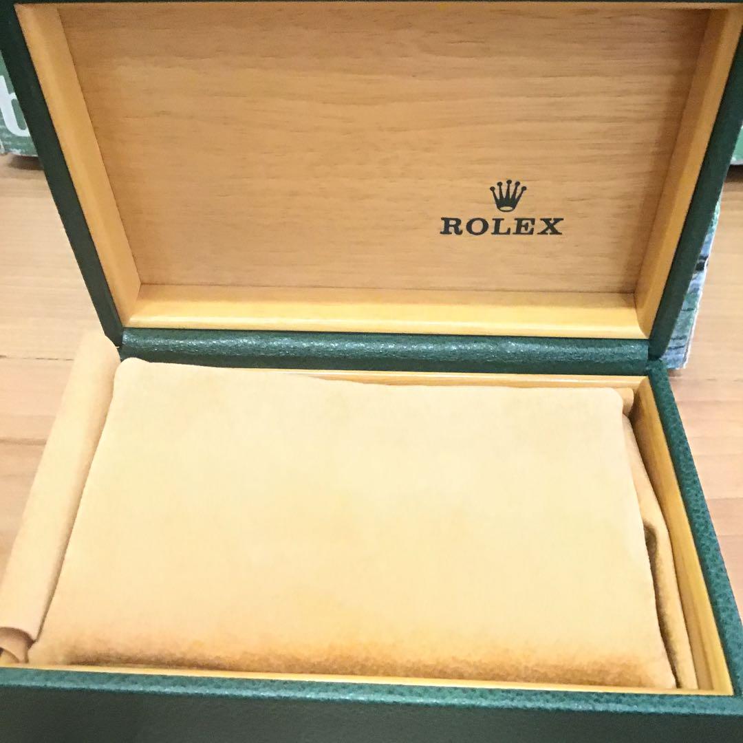 ROLEX OYSTER ボックス 緑色 レザー