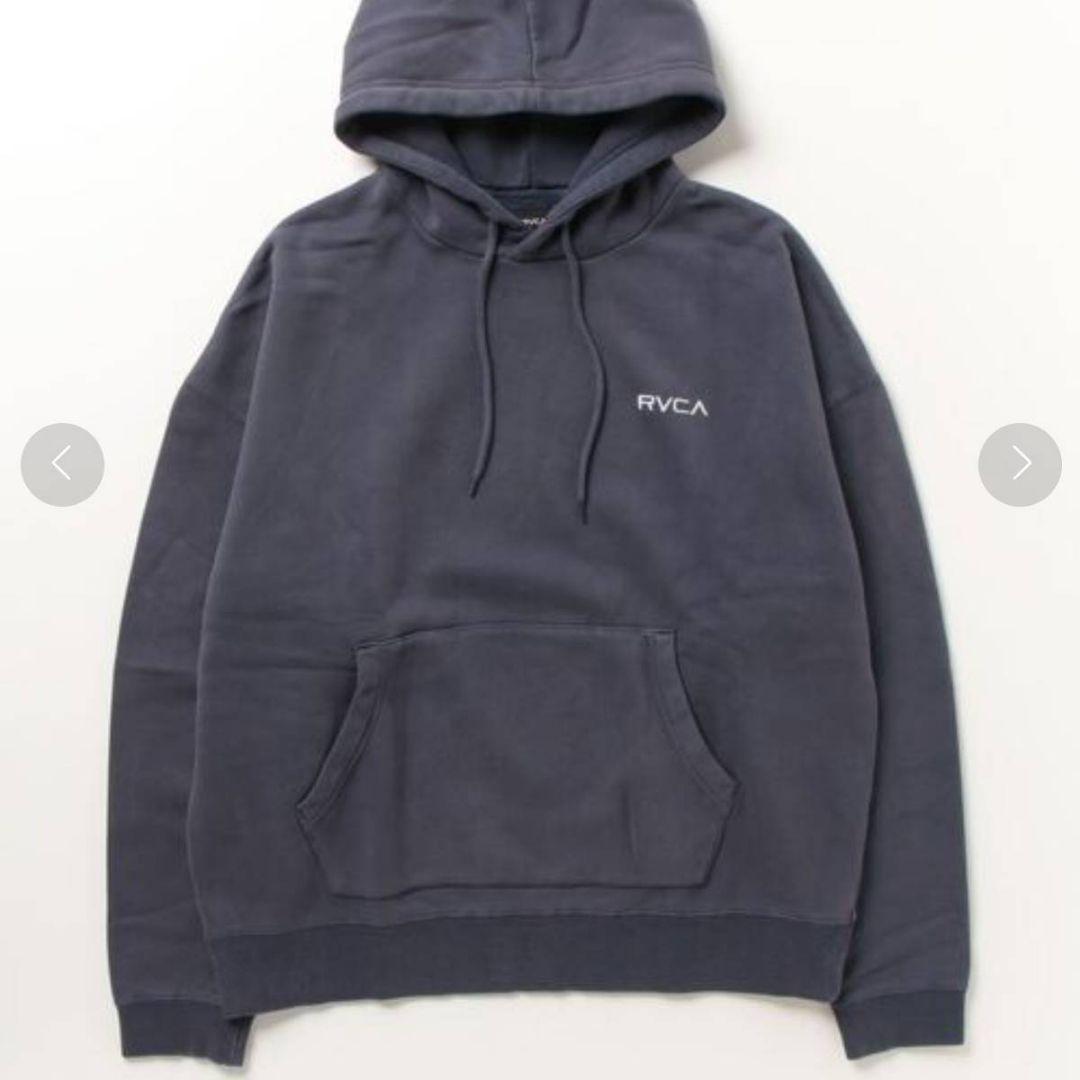 [新品] RVCA ルーカ パーカー バックプリント ロゴ刺繍 Mサイズ