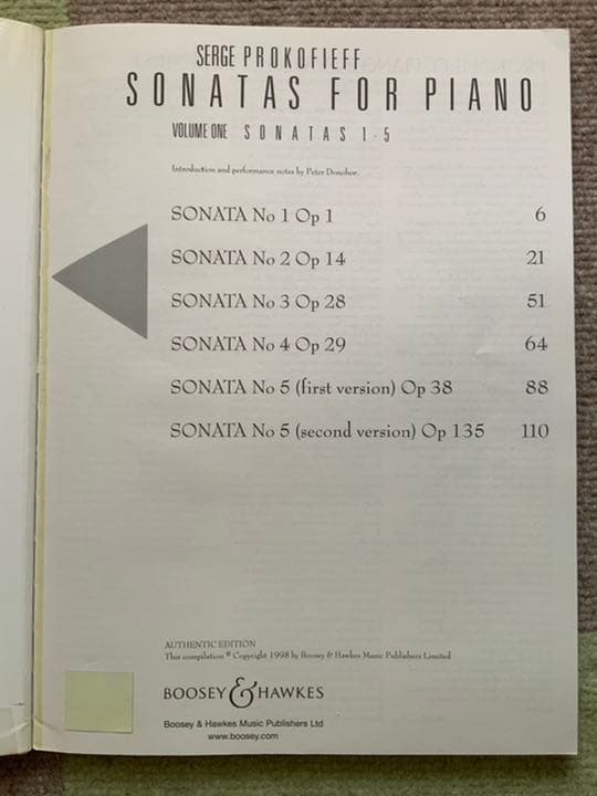 【日本限定モデル】 プロコフィエフ『ピアノソナタ1~5番・6~9番(全曲)』楽譜 (B&H) 楽譜/スコア