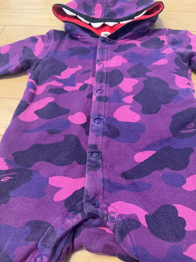BAPE KIDS 迷彩柄ロンパース 80cm