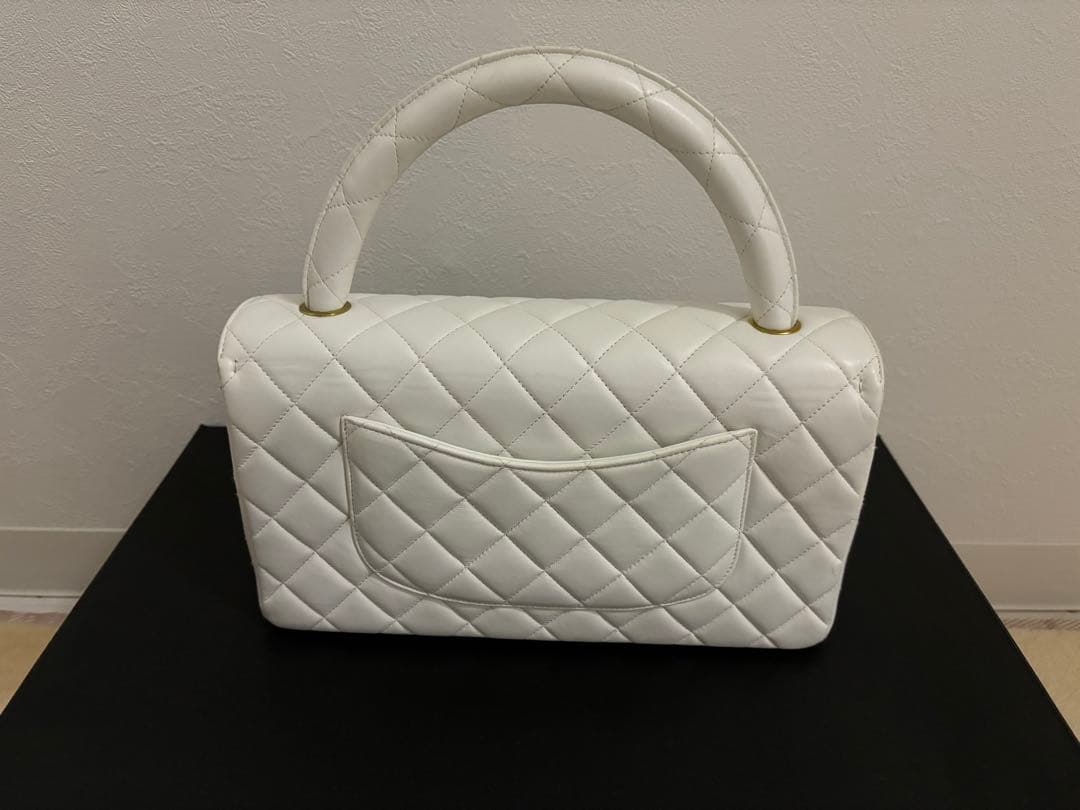 【限定値引き】シャネル ヴィンテージ 親子バッグ  ハンドバッグ ホワイト