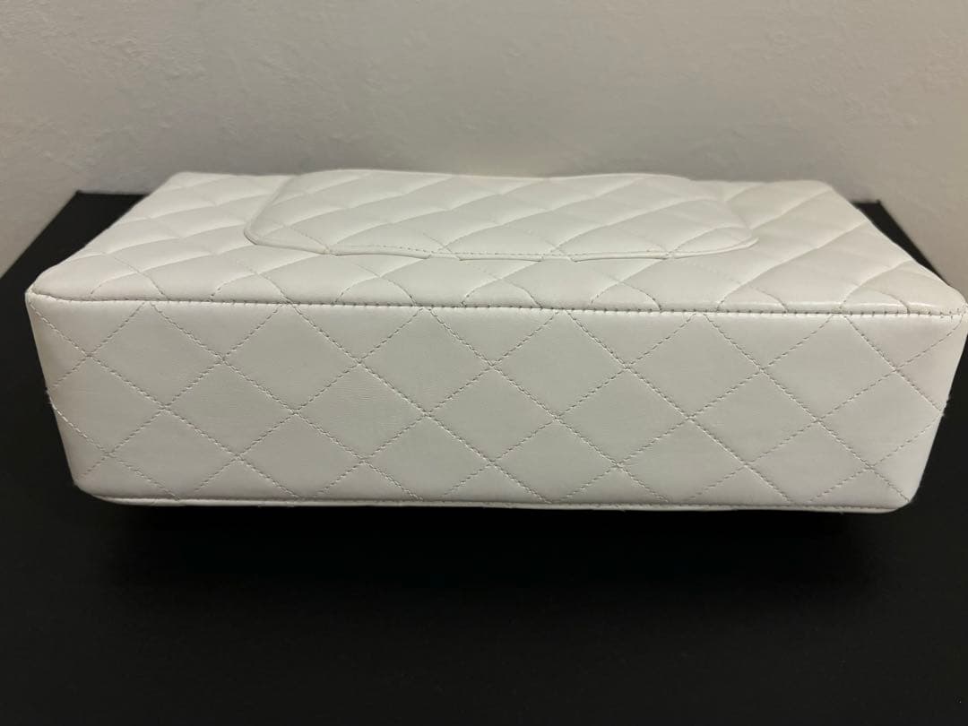 【限定値引き】シャネル ヴィンテージ 親子バッグ  ハンドバッグ ホワイト