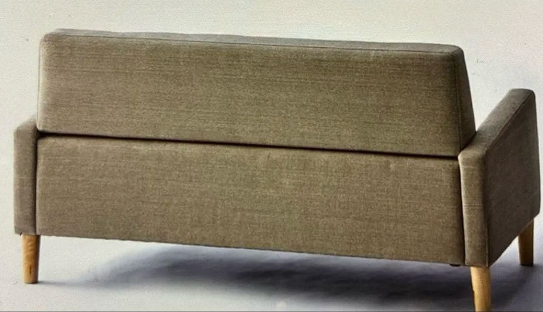 シンプルソファー2人掛けワイド ベージュBELLEMAISON