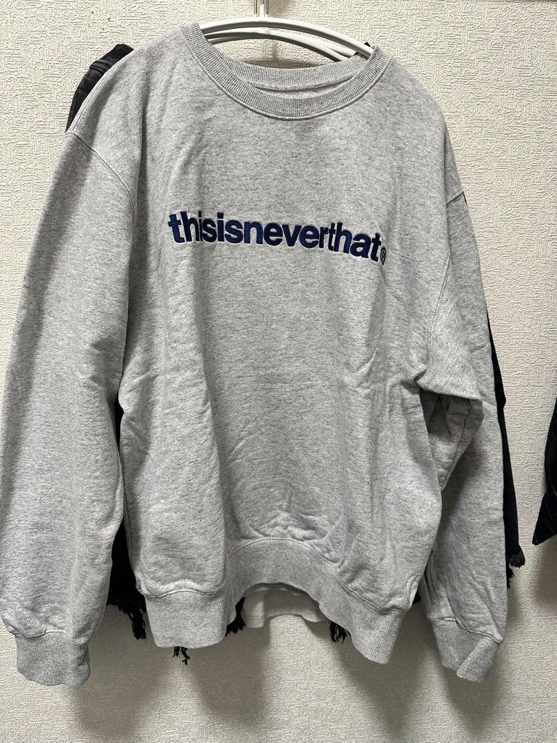 thisisneverthat グレー スウェット Lサイズ - メルカリ