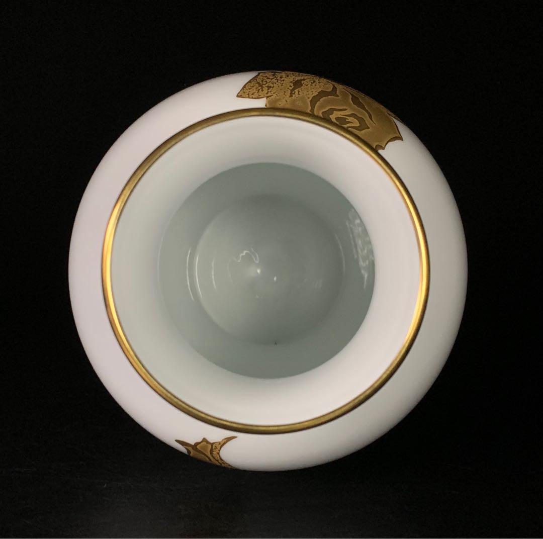【大倉陶園】金蝕  薔薇  金彩  バラ  花瓶