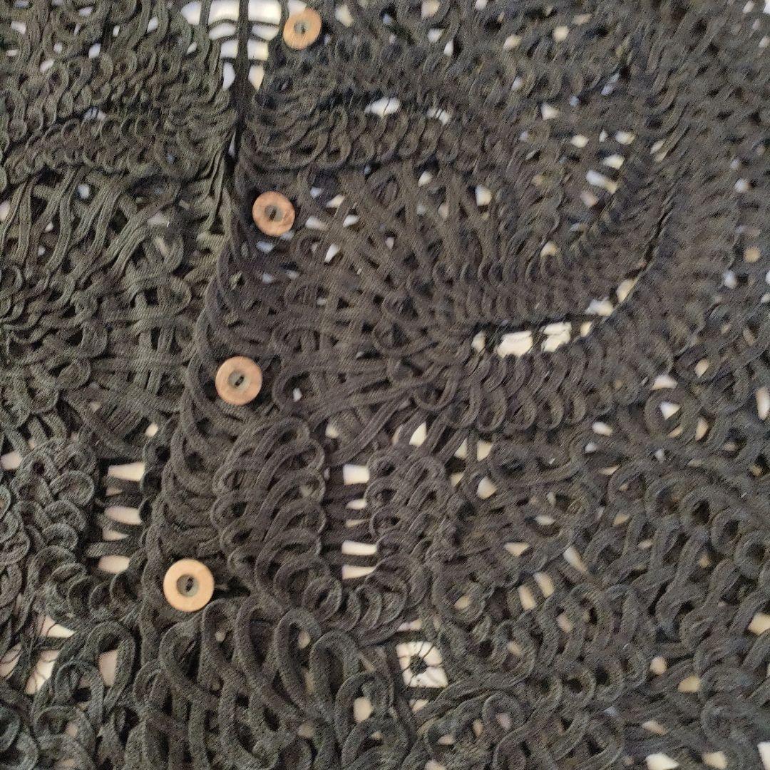 リネン100　ジレ　BLACK