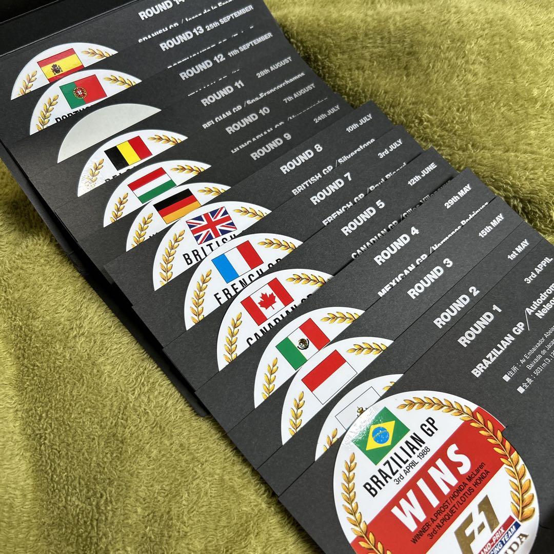 HONDA 1988 RESULT STICKER F-1