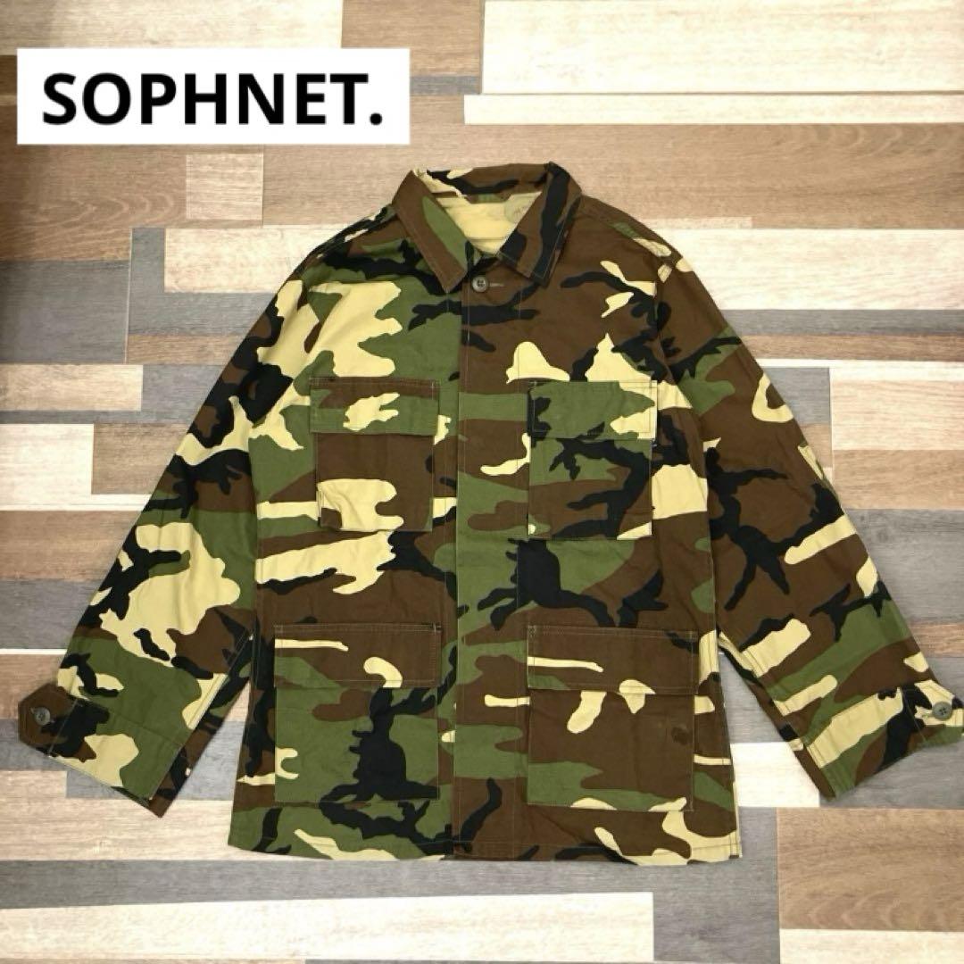 【SOPHNET. 】日本製　カモフラ柄　ミリタリージャケットジャケット・アウター