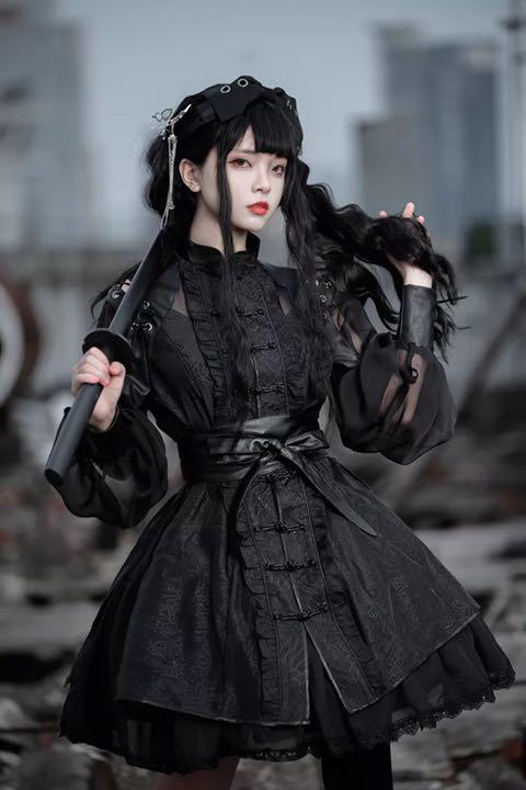 The cool girl ロリータ ワンピース ゴシックロリィタ レディース
