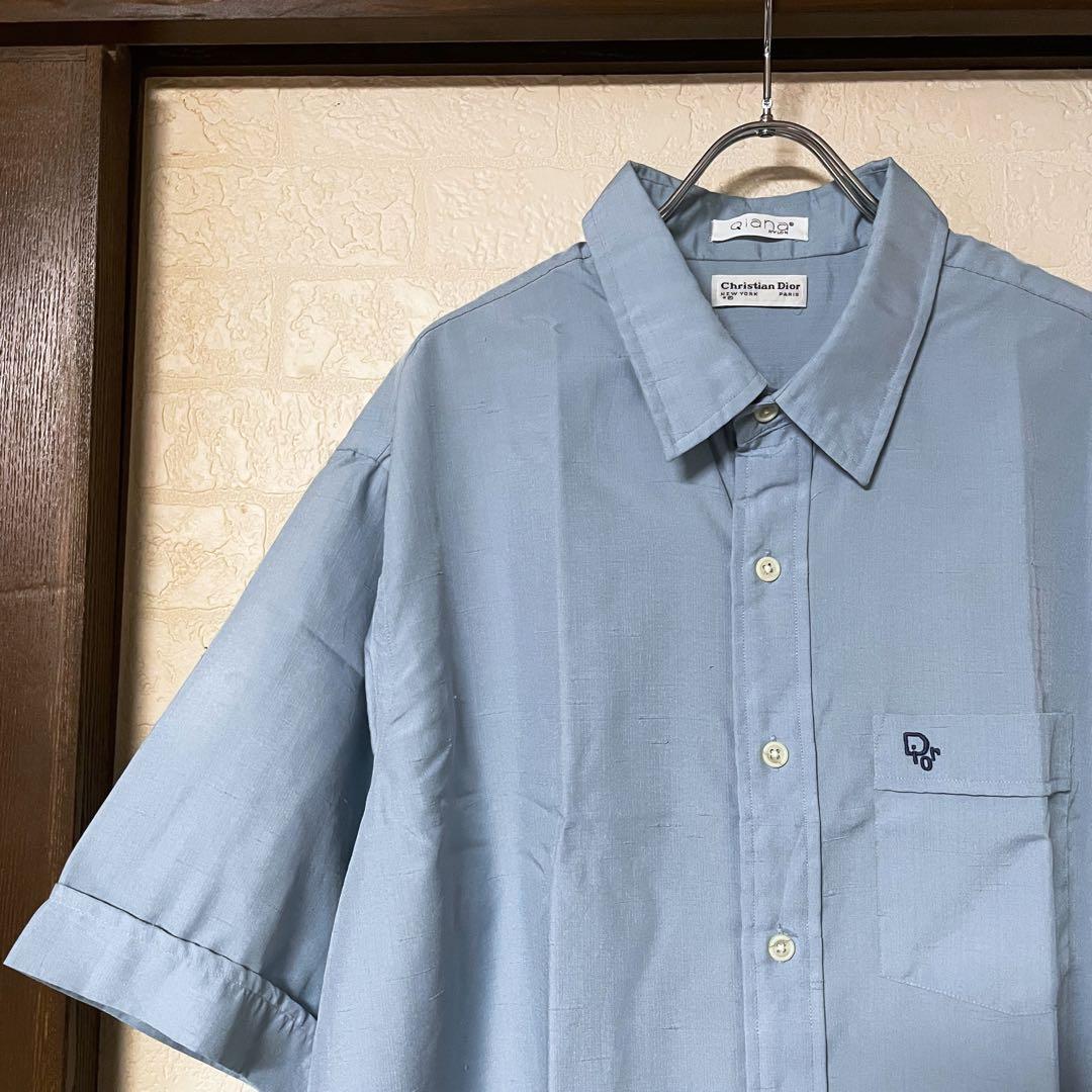 Christian Dior ディオール Qiana NYLONシャツ Lサイズ