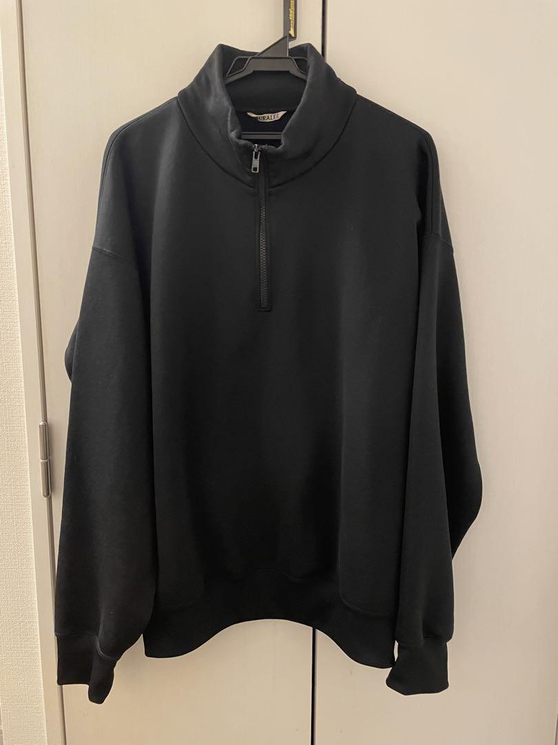 AURALEE BAGGY POLYESTER SWEAT ハーフジップ