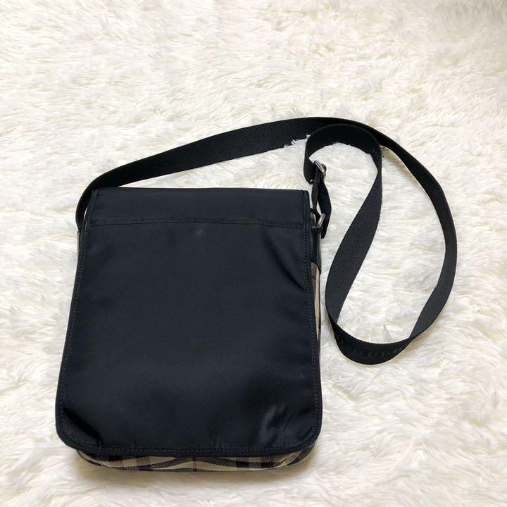 Burberry 黒 ベージュ ショルダーバッグ 9VX6v-m83371014296 ナイロンバッグ ノバチェック 超激得新作