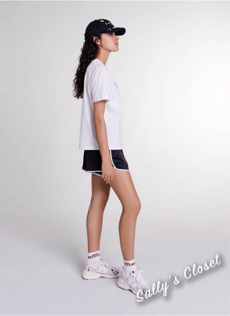 ❤️24秋新作 ♡ maje ロゴ柄白Tシャツ 新品♡　261