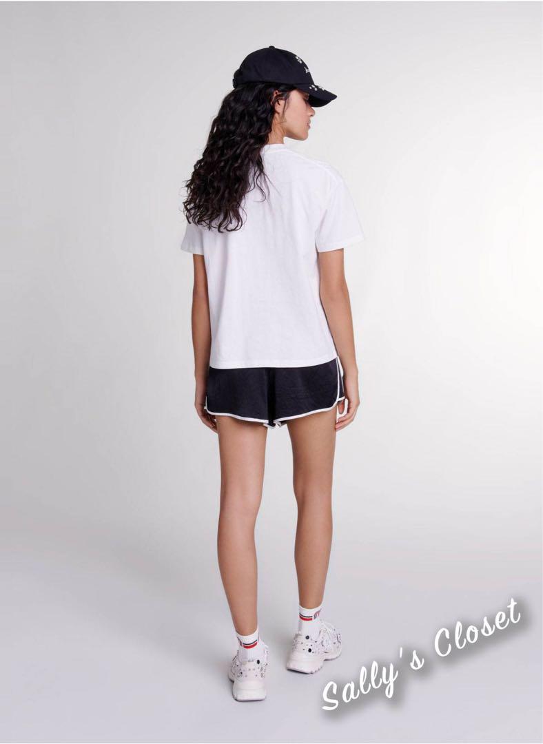 ❤️24秋新作 ♡ maje ロゴ柄白Tシャツ 新品♡　261