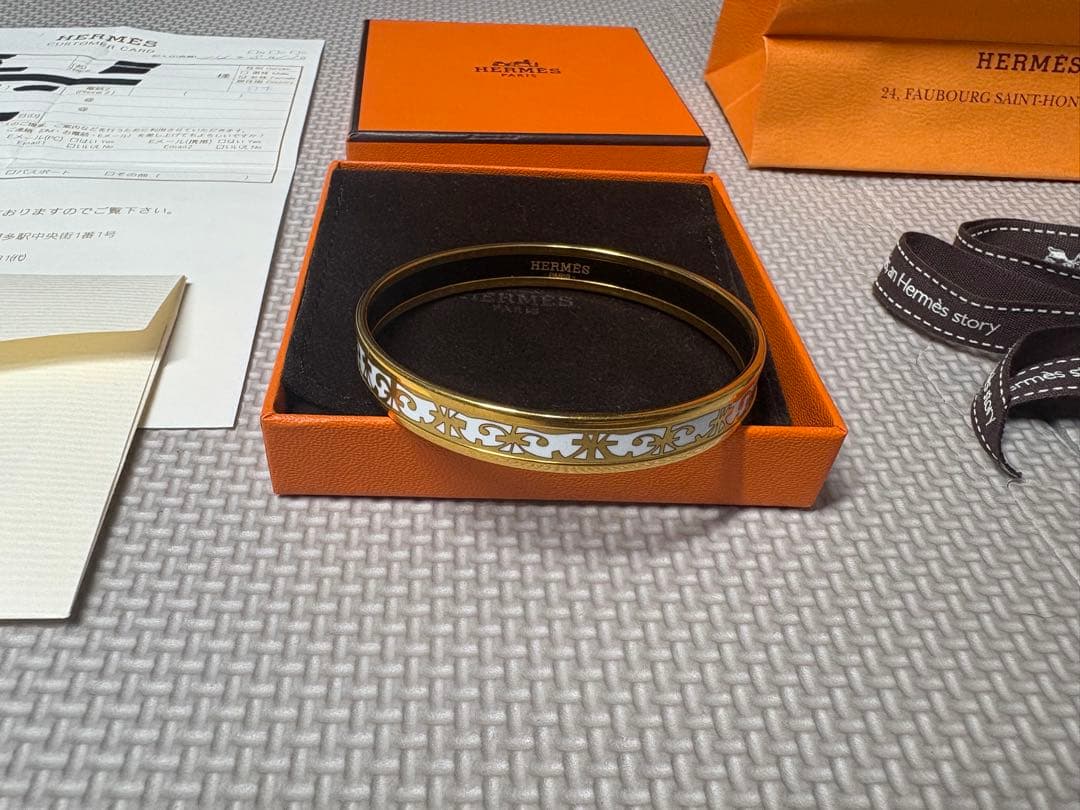 HERMES エルメス エマイユPM 七宝焼き ガダルキヴィール バングル HAPPYPLANETSERVICEAPARTMENTS_COM