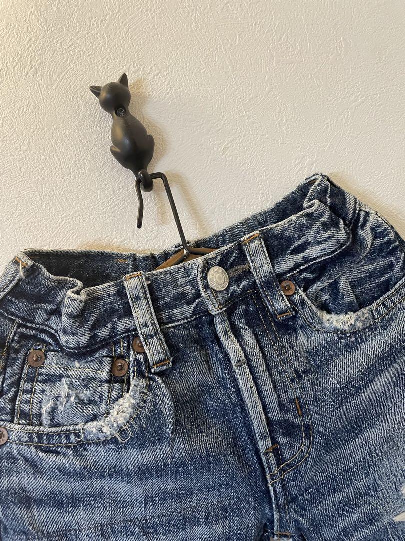 美品♡デニム＆ダンガリー　刺繍ダメージデニム DENIM&DUNGAREE デニムダンガリー 刺繍 ダメージ 110 - メルカリ