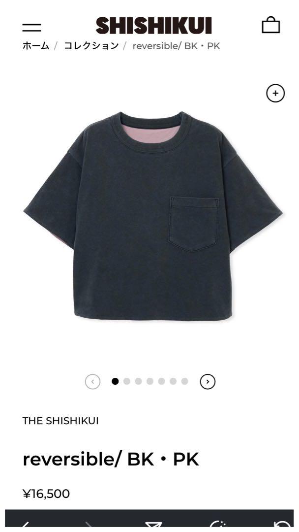 SHISHIKUI reversible/ BK・PK 半袖Tシャツ