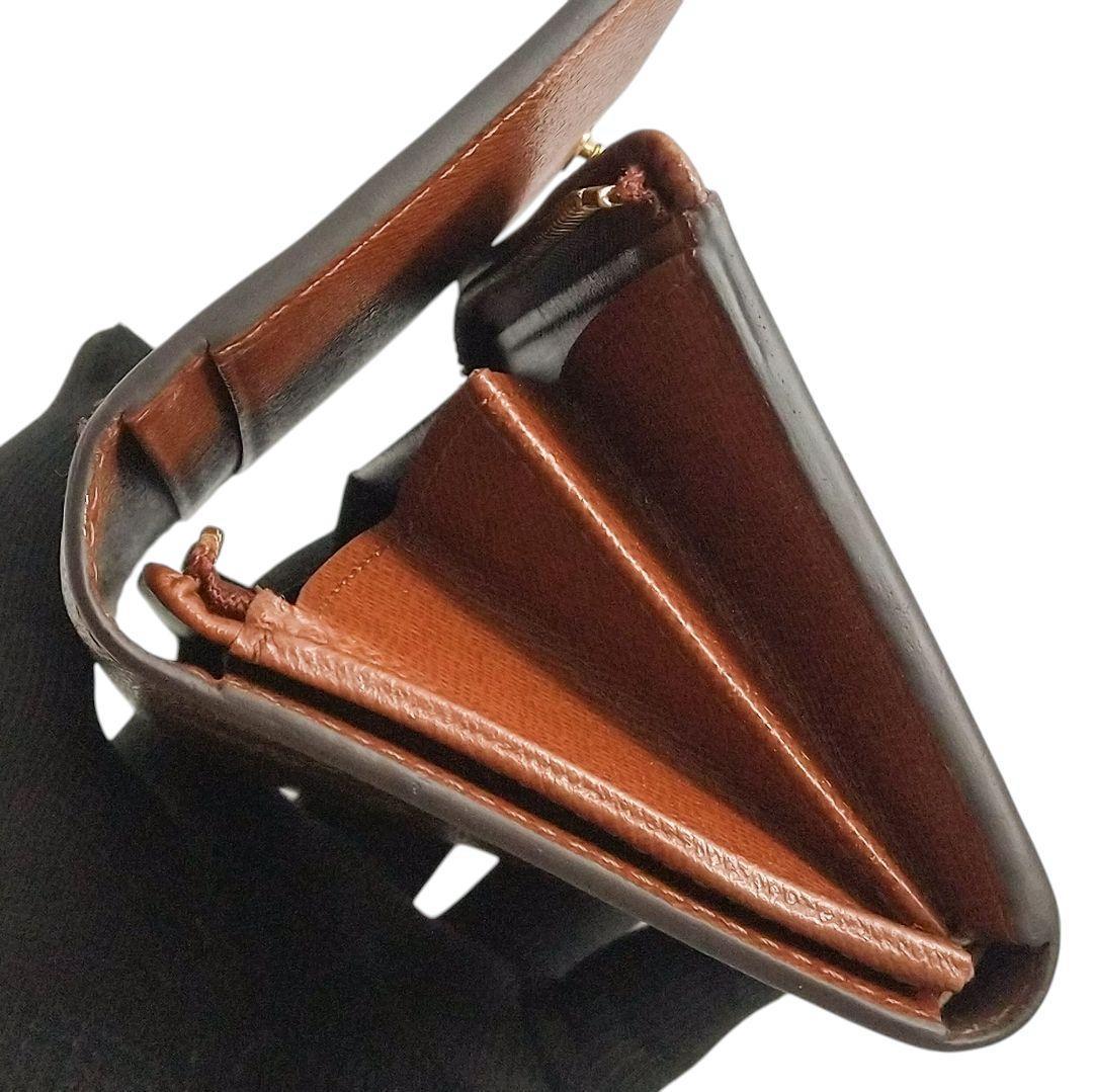 美品 ルイヴィトン モノグラム ポルトモネ ビエ トレゾール 二つ折り財布