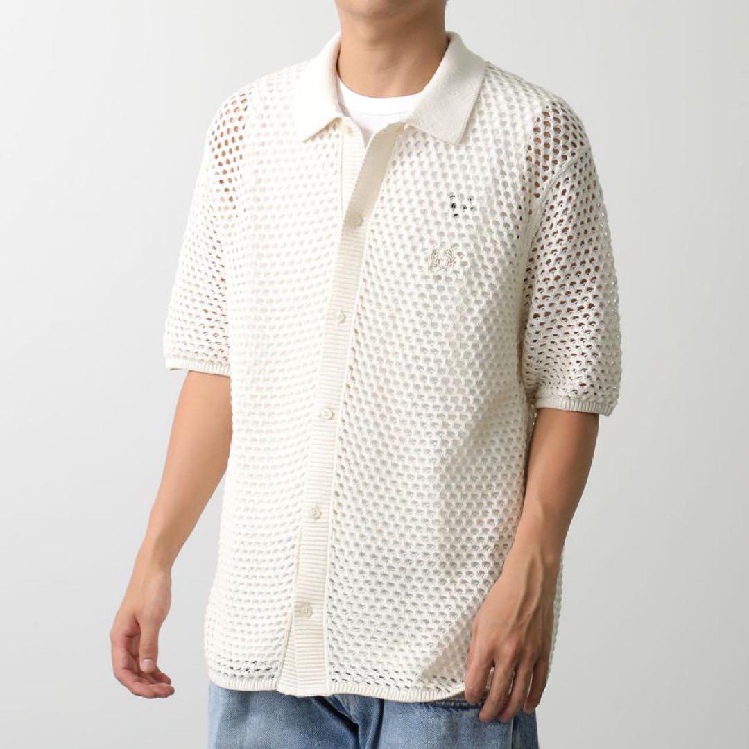 トップス FRED PERRY Lace Button Through Shirt