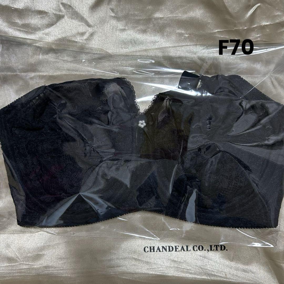 シャンデール 補正下着 ブラジャー ブラック F70