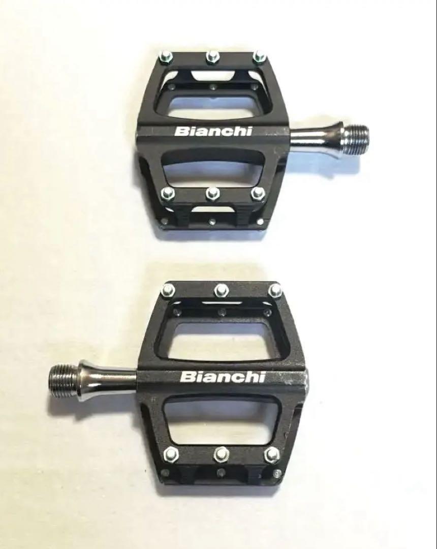 Bianchi cncフラットペダル 貴重なおススメペダル Bianchi CNC軽量フラットペダルA