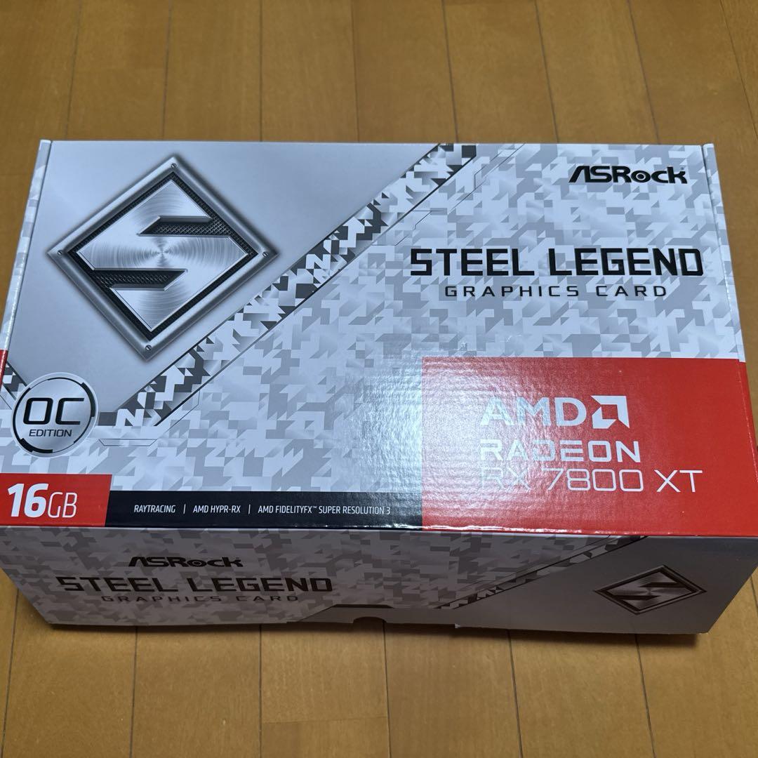 グラフィックボード・グラボ・ビデオカード ASRock RX 7800 XT Steel Legend 16GB OC