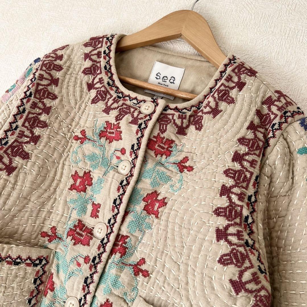 24SS フラワー刺繍ジャケット