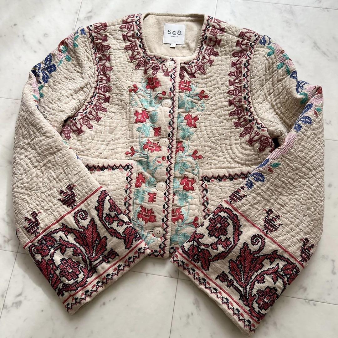 24SS フラワー刺繍ジャケット