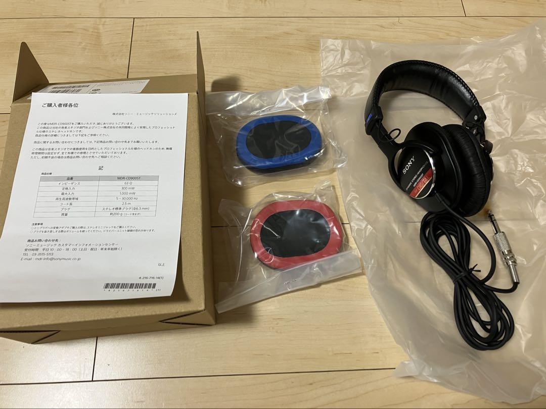 SONY 有線　密閉型スタジオモニターヘッドホン　黒　MDR-CD900ST