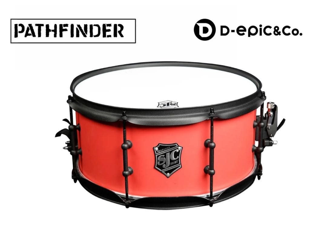 SJC Custom Drums スネアドラムFresno Red