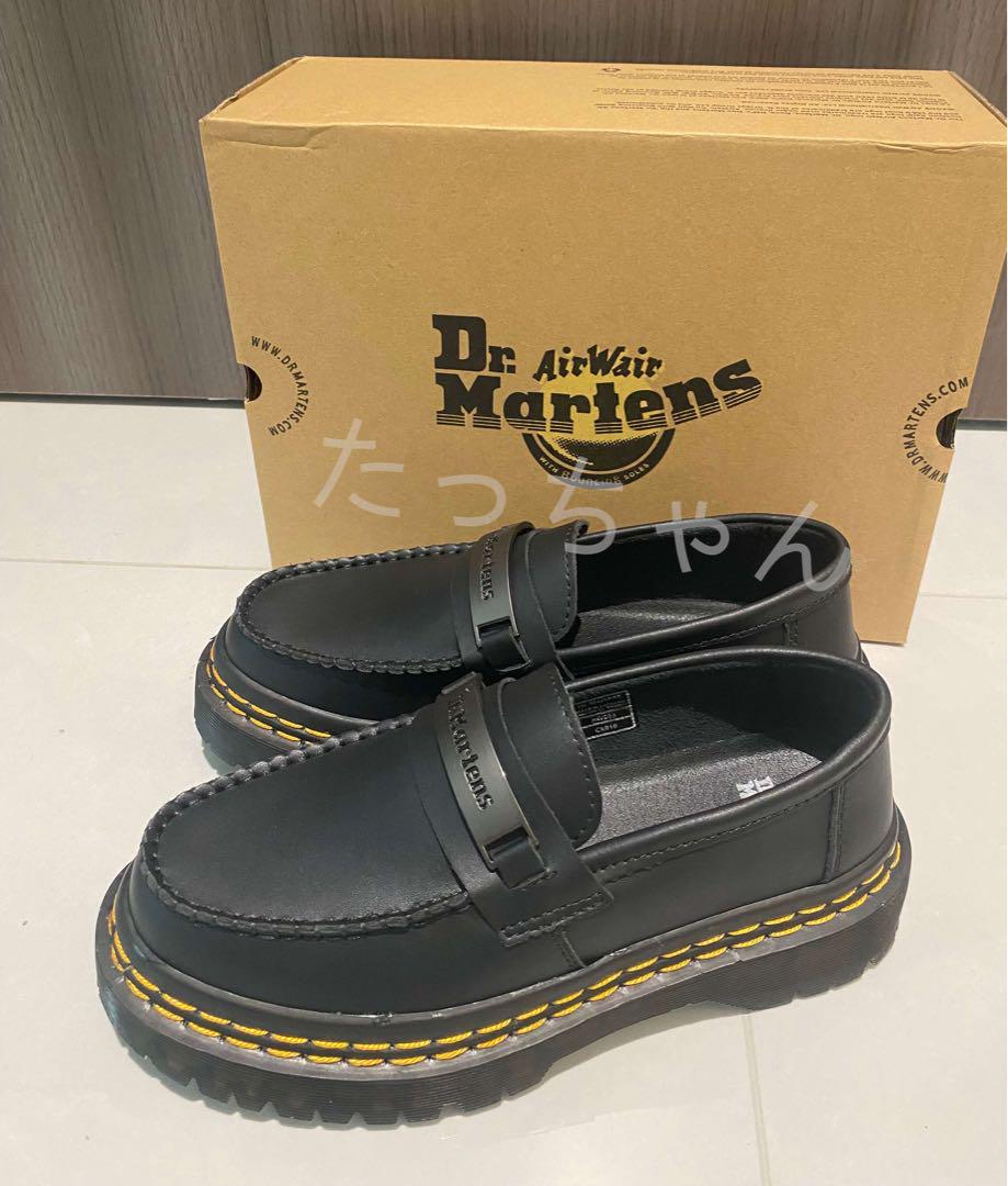 Dr. Martens ブラック ローファー 厚底26.5cm