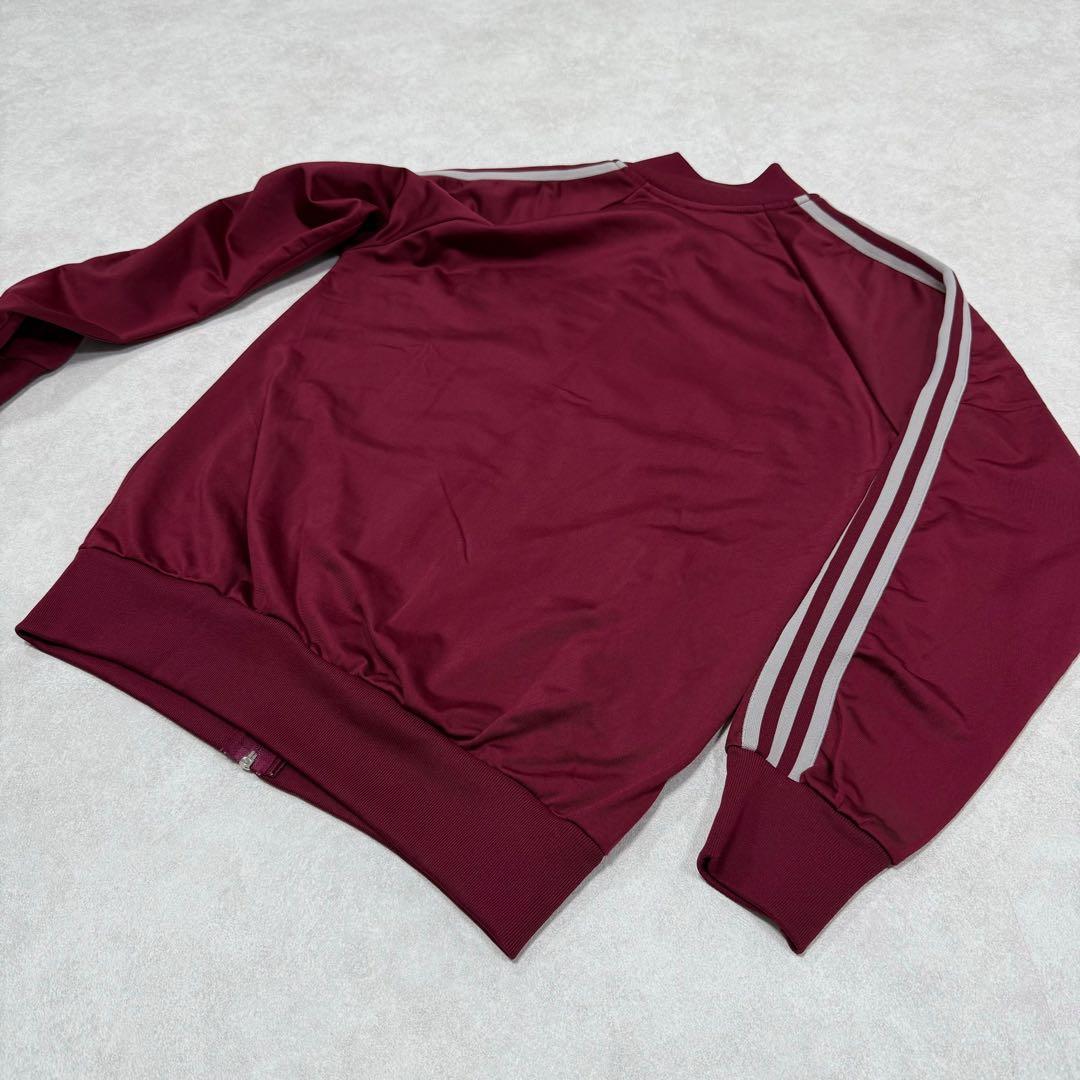 古着 80s アディダス ATP トラックジャケット ワインレッド エンジ ⑥
