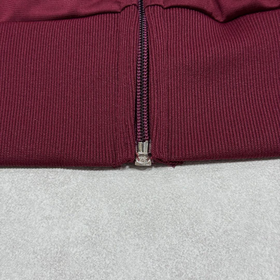古着 80s アディダス ATP トラックジャケット ワインレッド エンジ ⑥