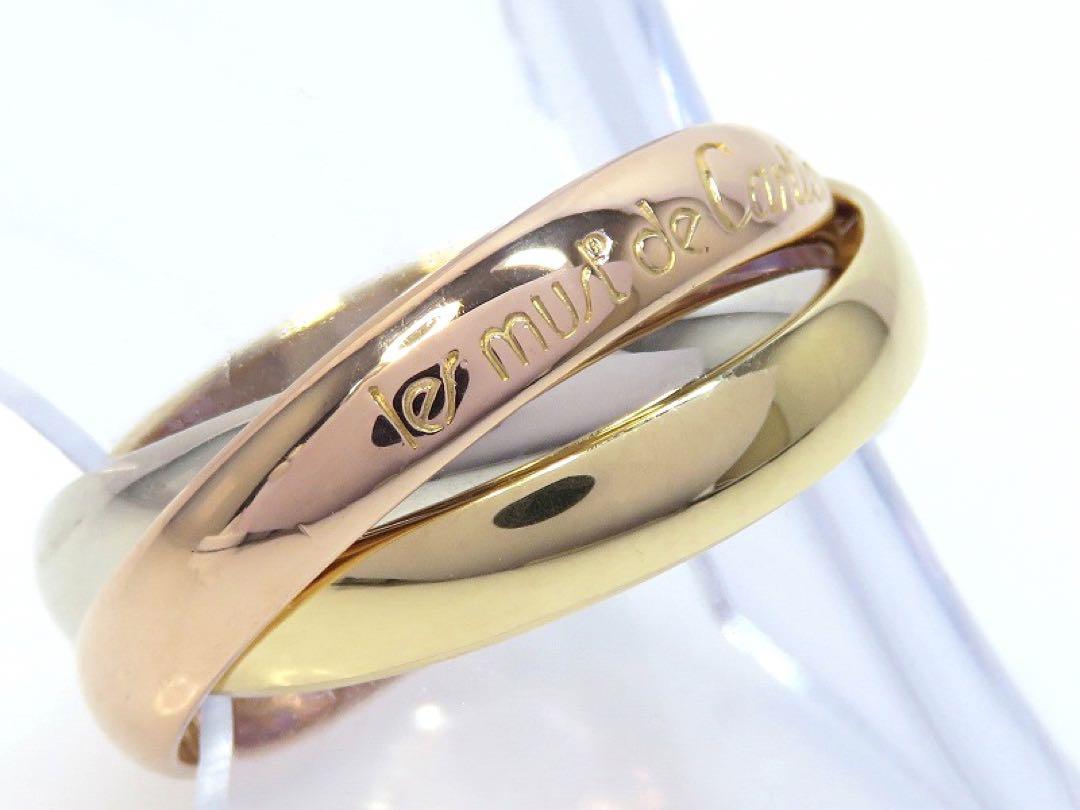 特価ブランド Cartier #52 トリニティリング 750スリーカラー カルティエ アクセサリー