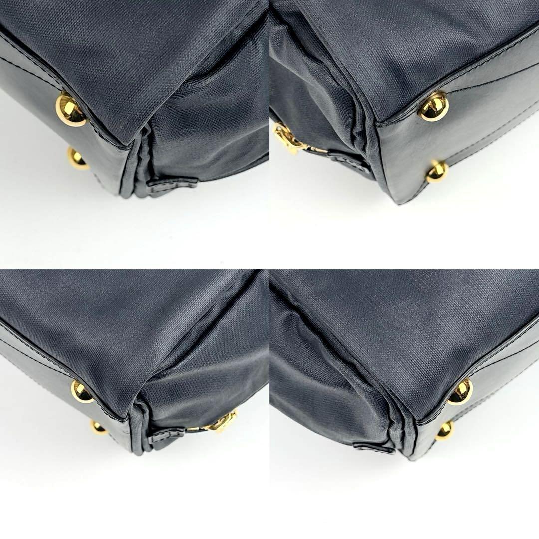 美品○ロエベ ハンドバッグ ローラ33 ゴールド金具 クマチャーム