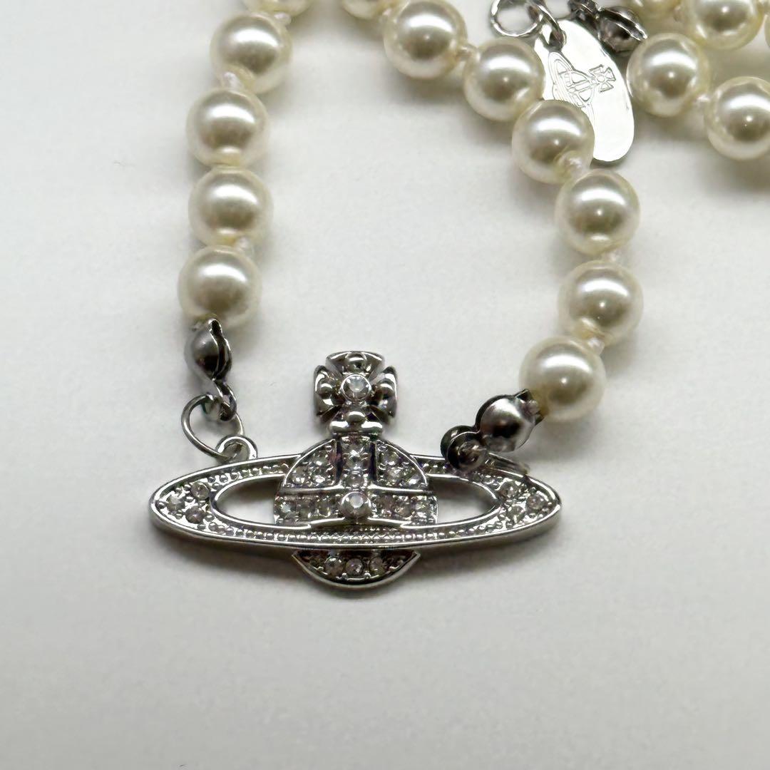 Vivienne Westwood パールチョーカーネックレス シルバー Vivienne Westwood ヴィヴィアン ウエストウッド エナメル