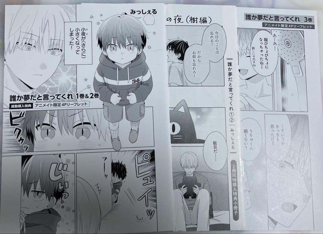 誰か夢だと言ってくれ　誰夢　みっしぇる　全巻セット　全巻初版　特典付き